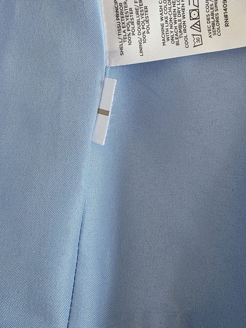 LOFT Light Blue Crepe Drape Relaxed Blazer - Picture 7 of 8